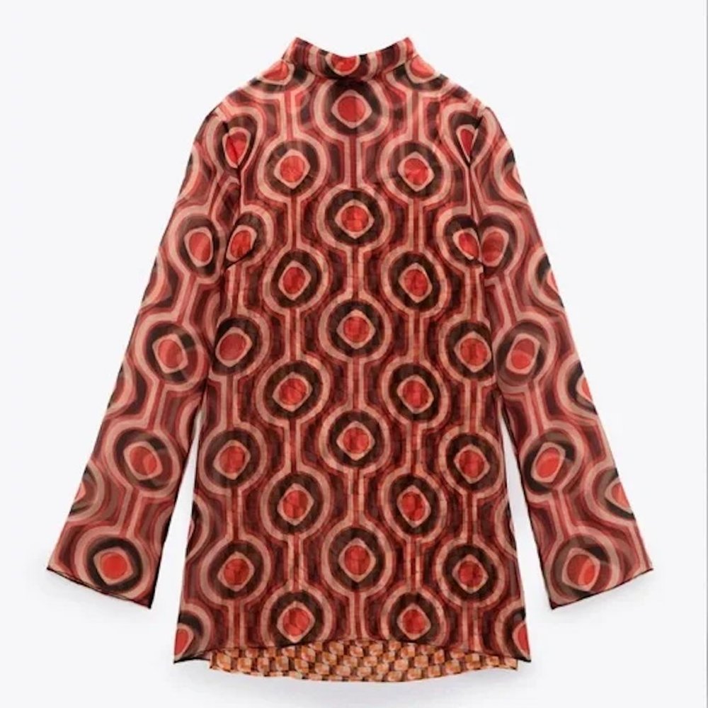 NWT: Zara Organza Retro Dress